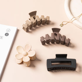 Sunolga four distinct clip styles laid out showing styling options