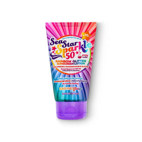 Sunshine & Glitter close-up of lotion texture showcasing smooth spreadability benefit