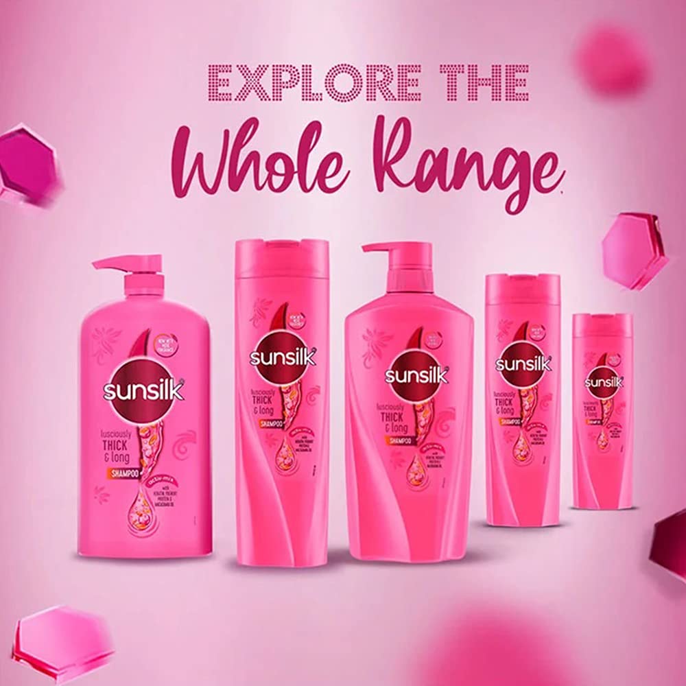 sunsilk back label with ingredients and how-to-use instructions for clarity