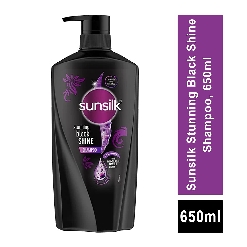 sunsilk bottle held in hand to show 650ml scale and value for frequent users