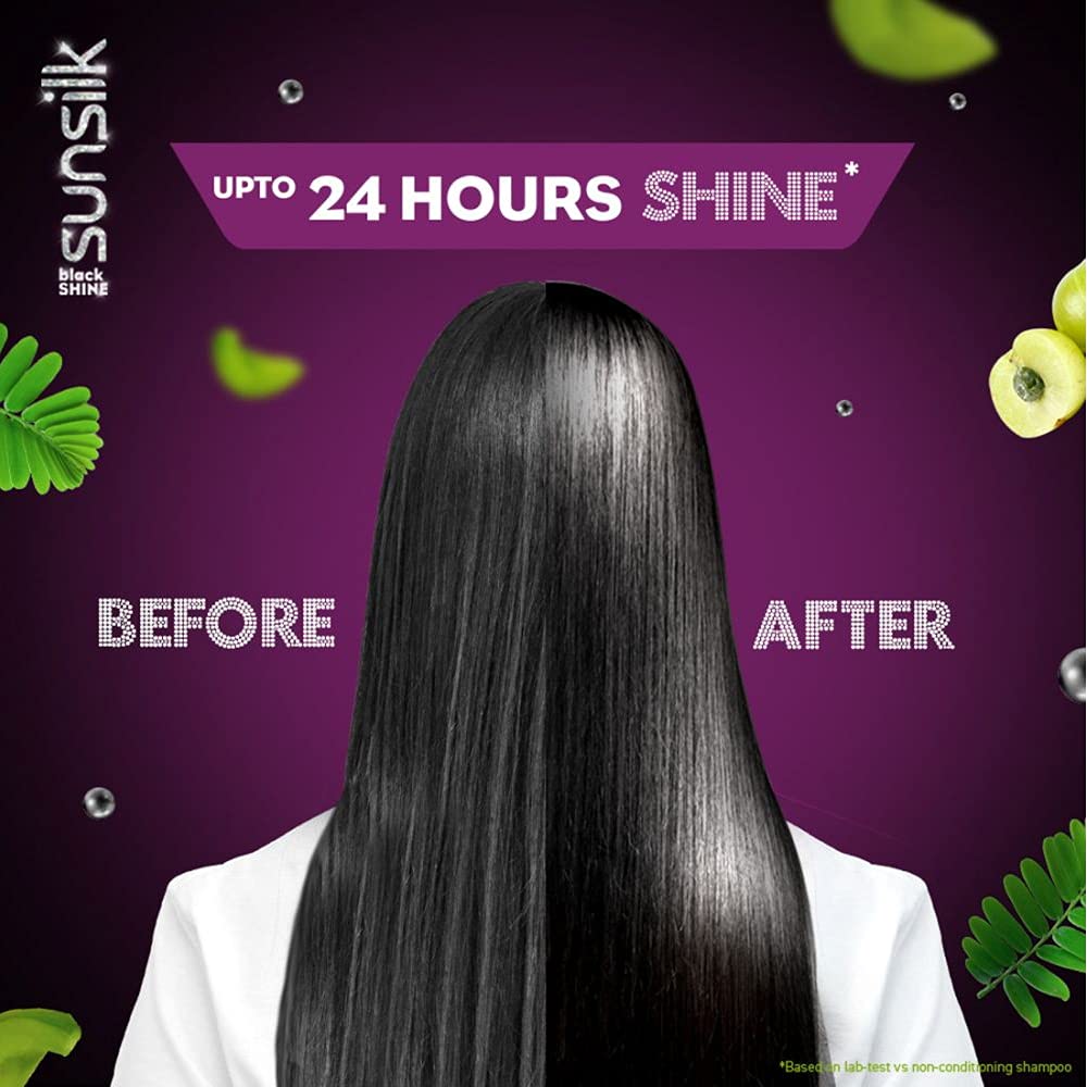 sunsilk shampoo in hand producing lather to demonstrate buildup removal and smoother strands