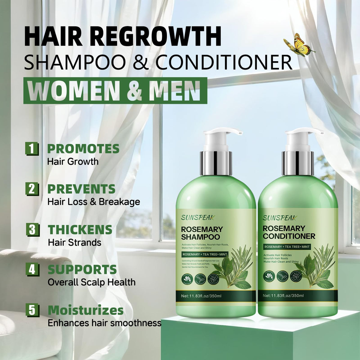 Sunspeak conditioner cream texture demonstrating smooth hydrating formula