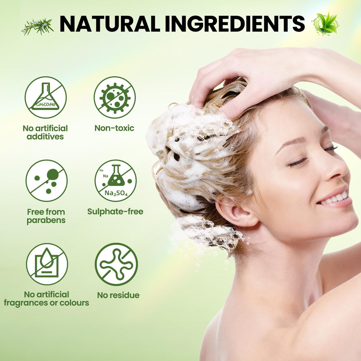 Sunspeak scalp massage with conditioner showing refreshed, invigorated scalp