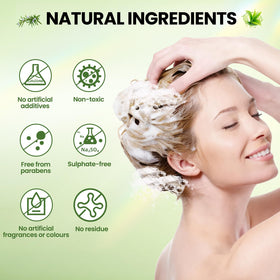 Sunspeak scalp massage with conditioner showing refreshed, invigorated scalp