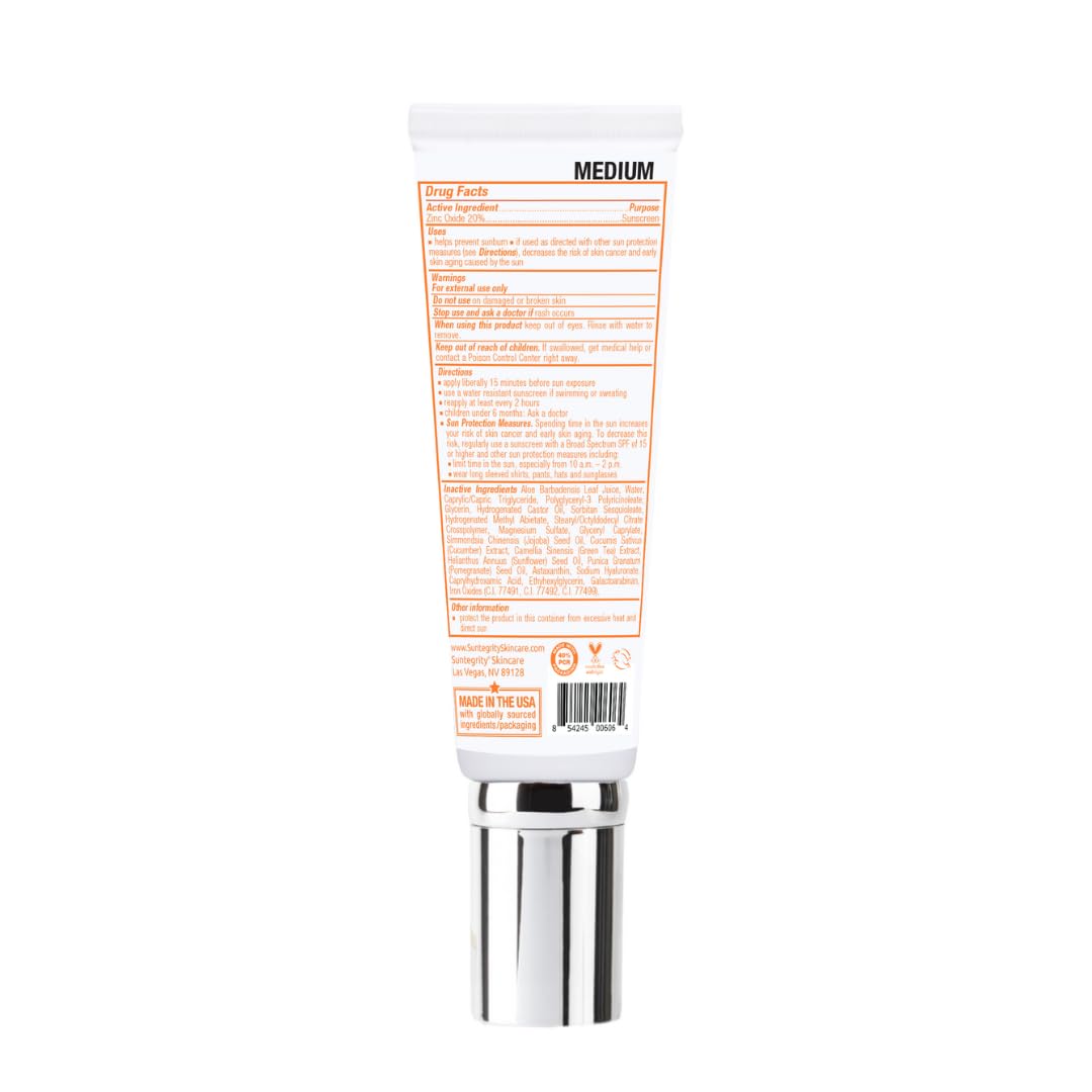 Suntegrity packaging sustainability detail showing eco-aware brand benefit
