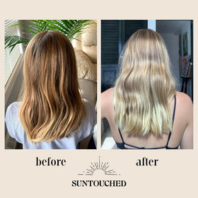 Suntouched chamomile and citrus ingredients emphasizing antioxidant shine