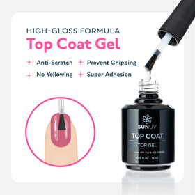 SUNUV base coat bottle label detail highlighting HEMA-free formula and adhesion benefit