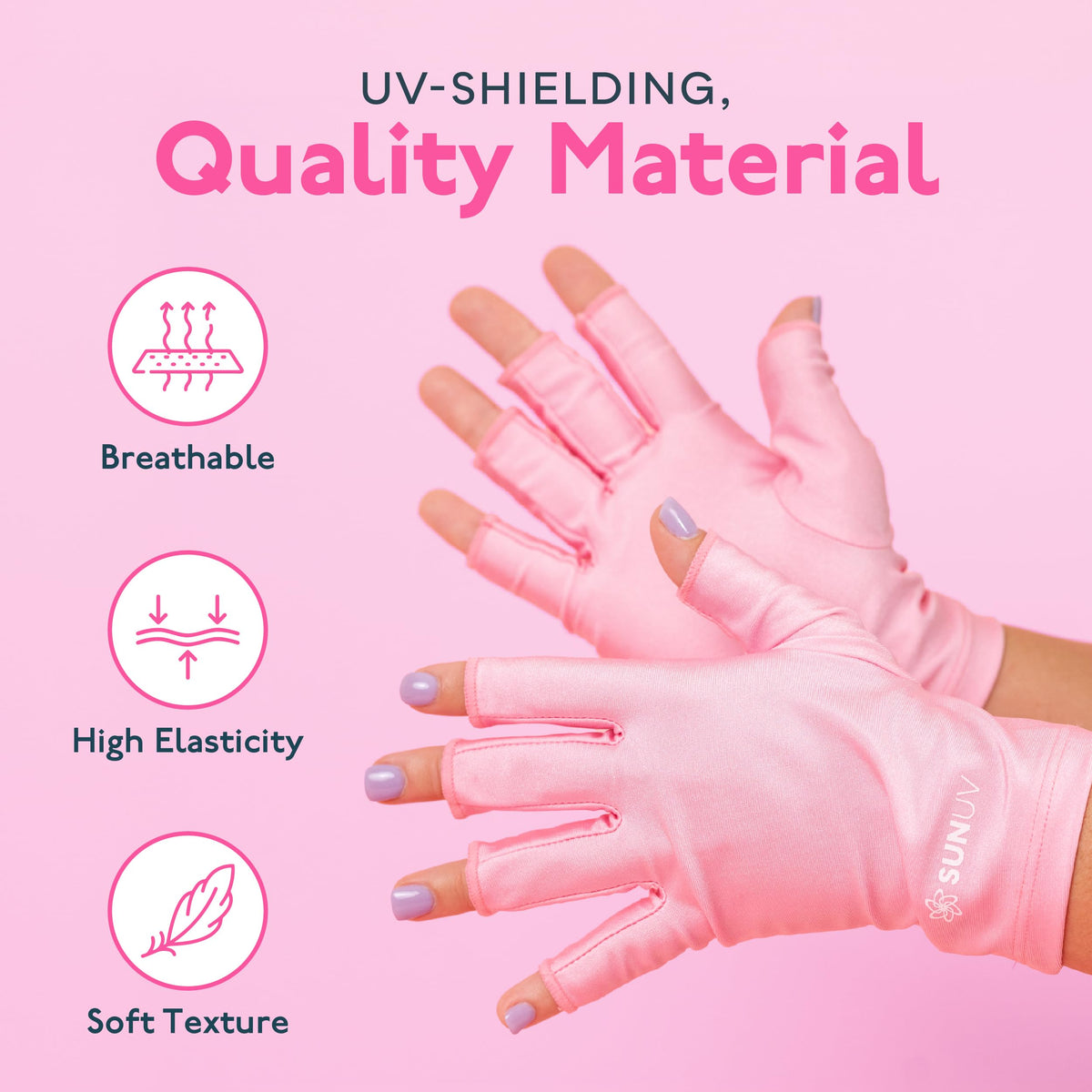 SUNUV seam and edge detail demonstrating comfortable, flat stitching