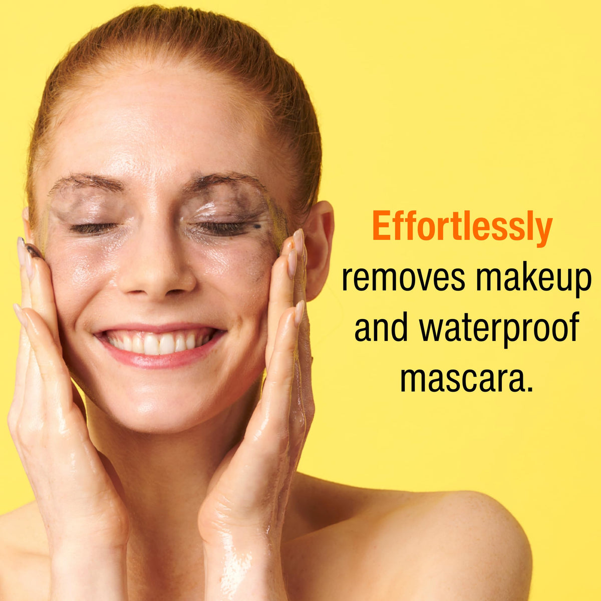 Super Facialist removing waterproof mascara demonstration that shows effective makeup removal