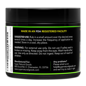 Super Natural Goods hemp cream texture close-up highlighting smooth fast-absorbing feel