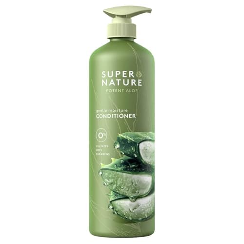 Super Nature in-shower application on wet hair showing improved detangling