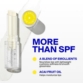 Supergoop! size comparison next to a coin showing travel-friendly portability and convenience