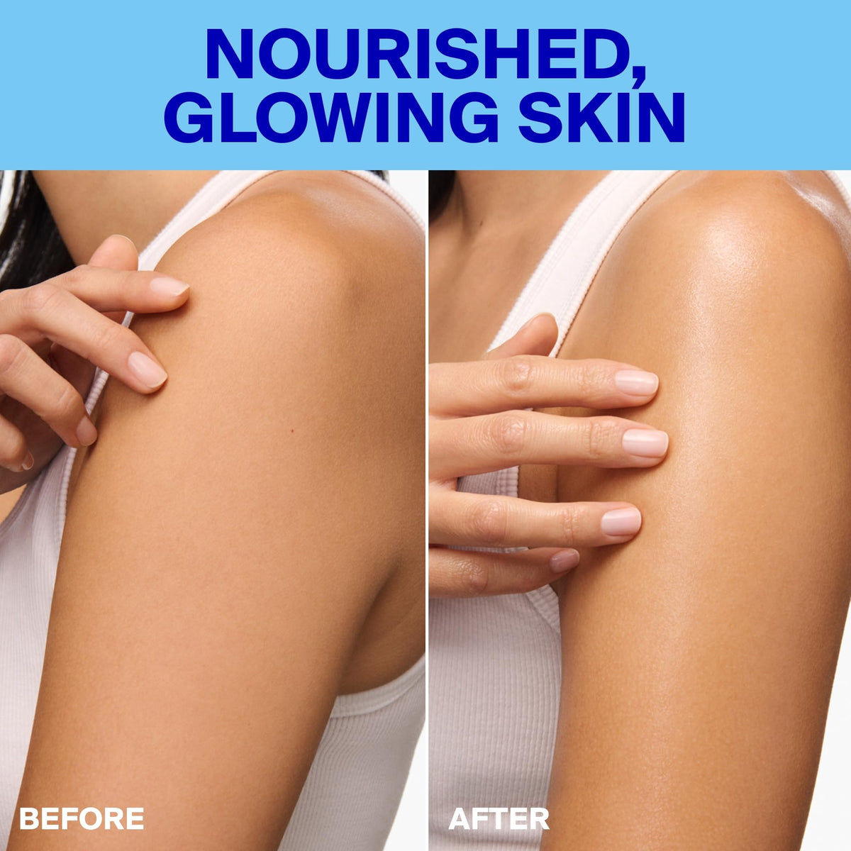 Supergoop! oil being applied to skin for instant hydration and glow