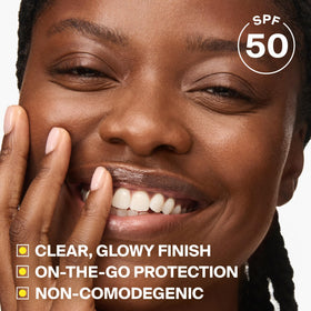 Supergoop! Glow Stick close-up of texture highlighting hydrating finish