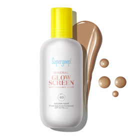 Supergoop! front bottle view showing product and packaging benefits