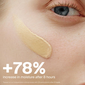 Supergoop! tube beside common items showing 1.7 fl oz travel-friendly size