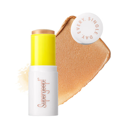 Supergoop! Glowscreen stick front packaging showing compact travel-friendly design and glow