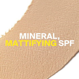 Supergoop! texture close-up displaying smooth matte finish and blendability