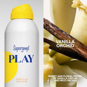 Supergoop! sprayed on arm showing subtle radiant skin glow