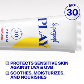Supergoop! balm texture close-up highlighting smooth finish and hydration