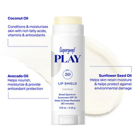 Supergoop! close-up texture of balm highlighting hydrating coconut oils