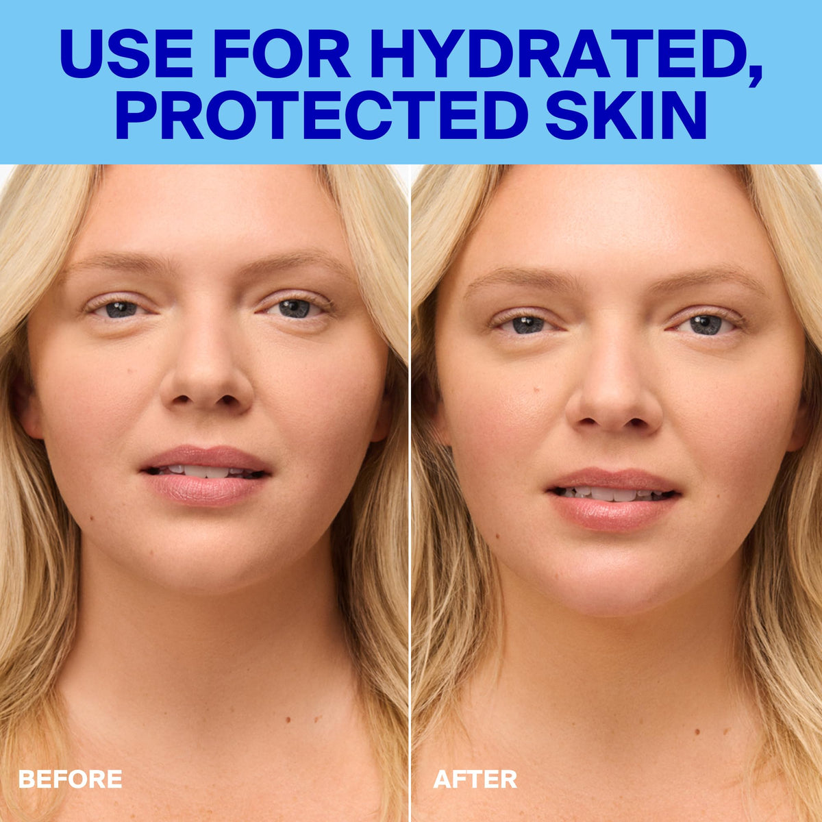 Supergoop! being smoothed on neck for even coverage and sun protection