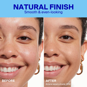 Supergoop! Protec(tint) 26W swatch on forearm demonstrating true-to-skin match