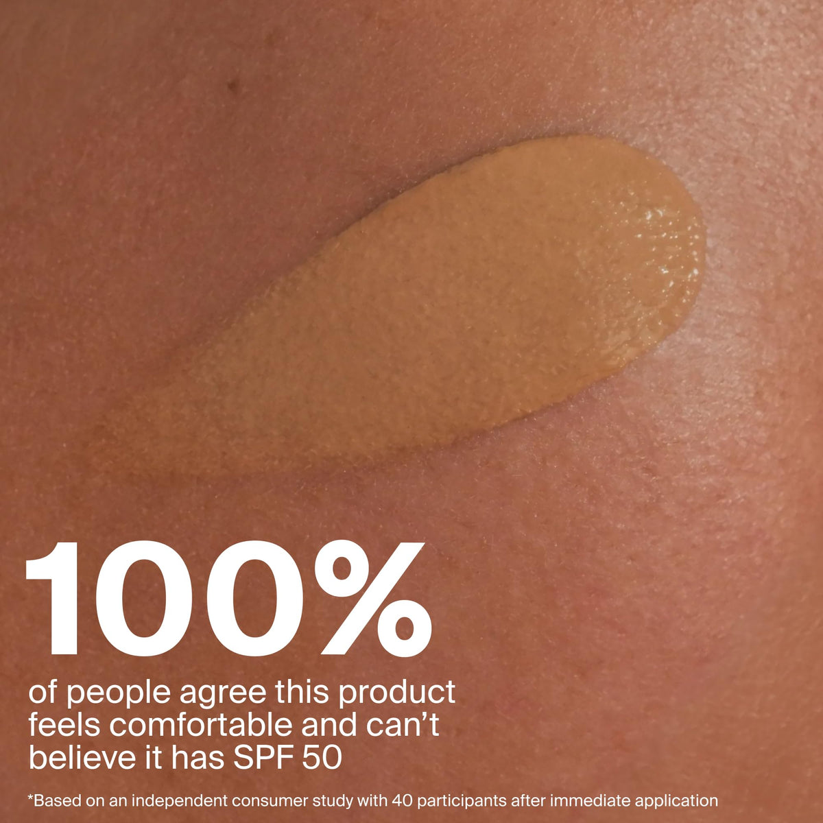 Supergoop! applying tint with fingers for quick, natural blending benefit