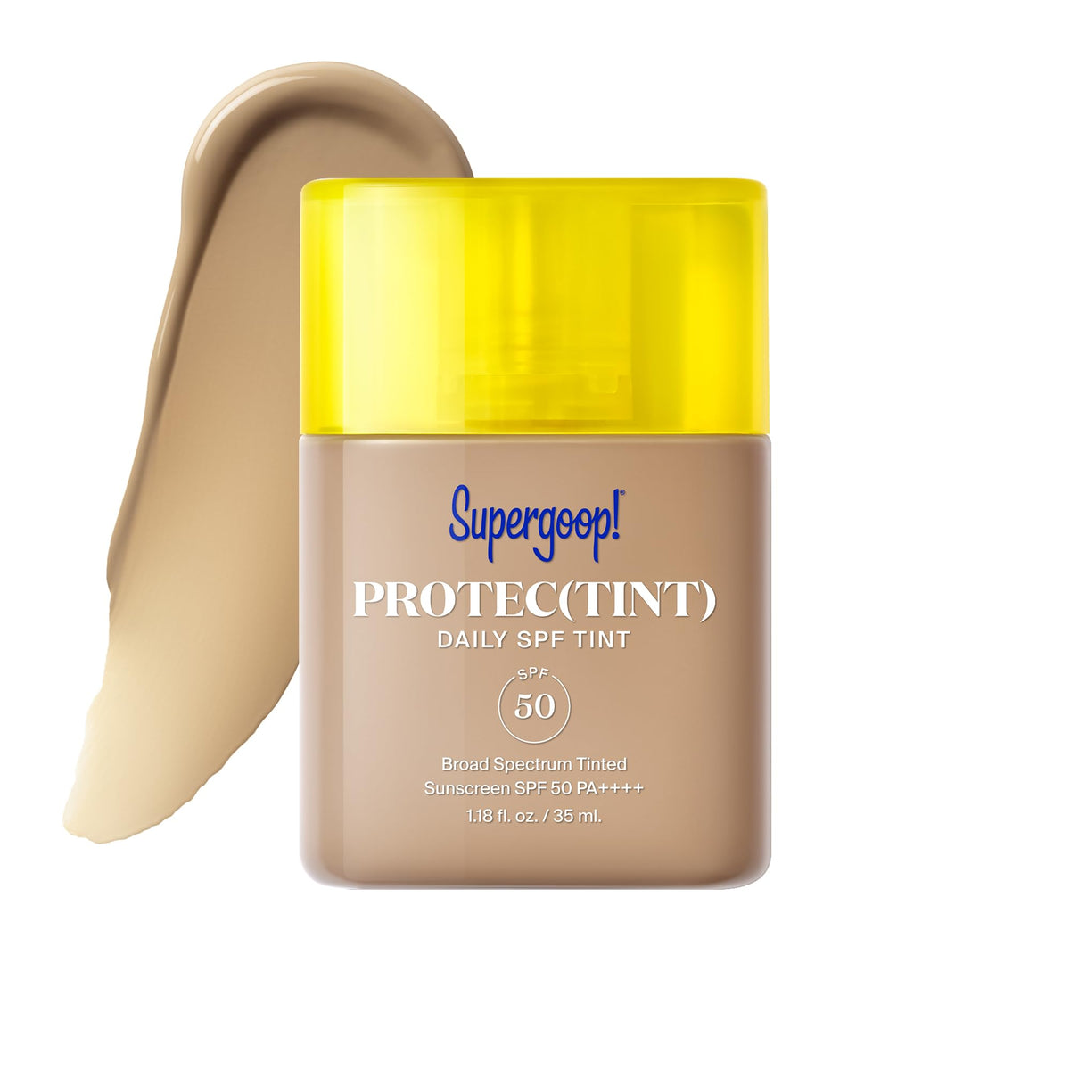Supergoop! Protec(tint) front packaging showing product and shade label