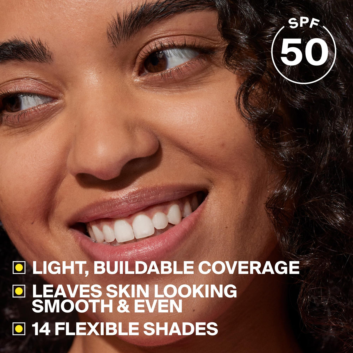 Supergoop! texture swatches illustrating smooth, blendable tint finish