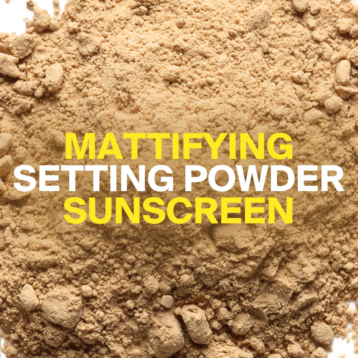 Supergoop! open compact with brush and powder pan demonstrating mess-free applicator