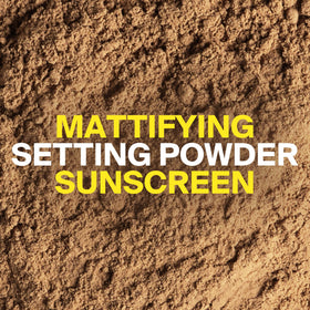 Supergoop! soft-bristled brush close-up delivering even powder application
