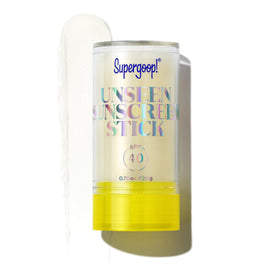 Supergoop! stick front packaging showing clear protection and portability
