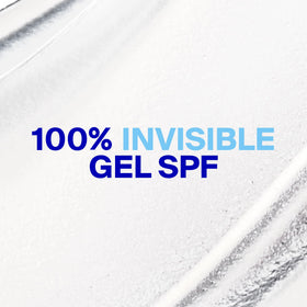 Supergoop! Unseen clear gel texture on a spatula highlighting weightless finish