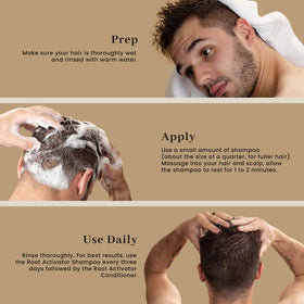Superior Mane applied during scalp massage to boost root activation