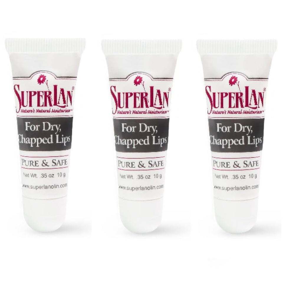 superlan front packaging showing three tubes and clear product benefits