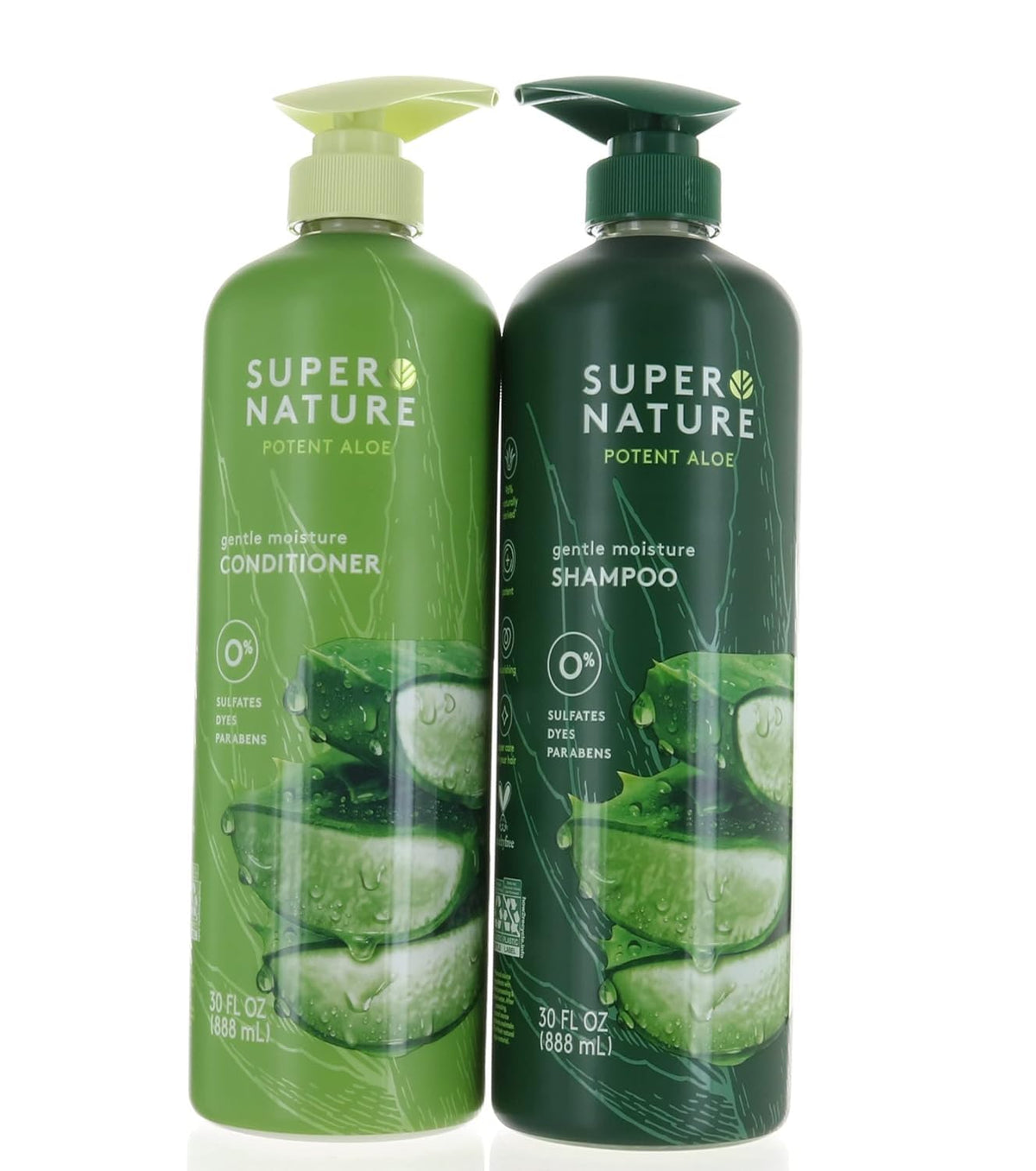 Supernature front packaging showing both bottles and value sizing benefit