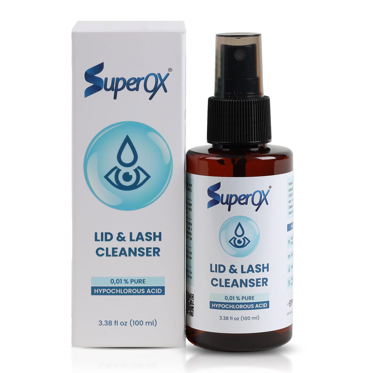 Superox front bottle view showing label and size for clear identification and benefit