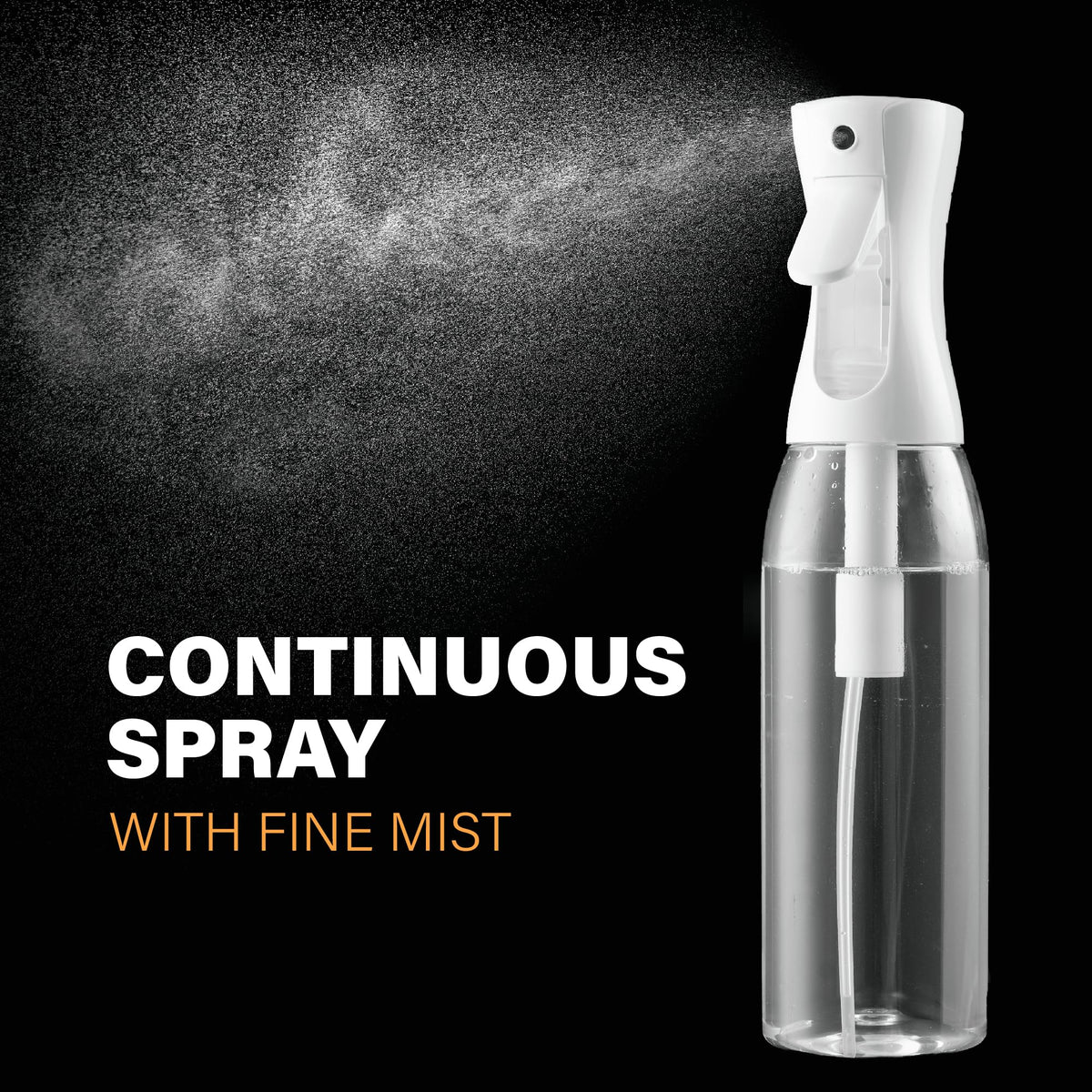 SUPER+ misting action over hair illustrating uniform hydration and easier styling