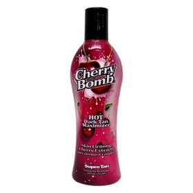 Supre Cherry Bomb front packaging showing bottle and cherry design, highlights rich fragrance