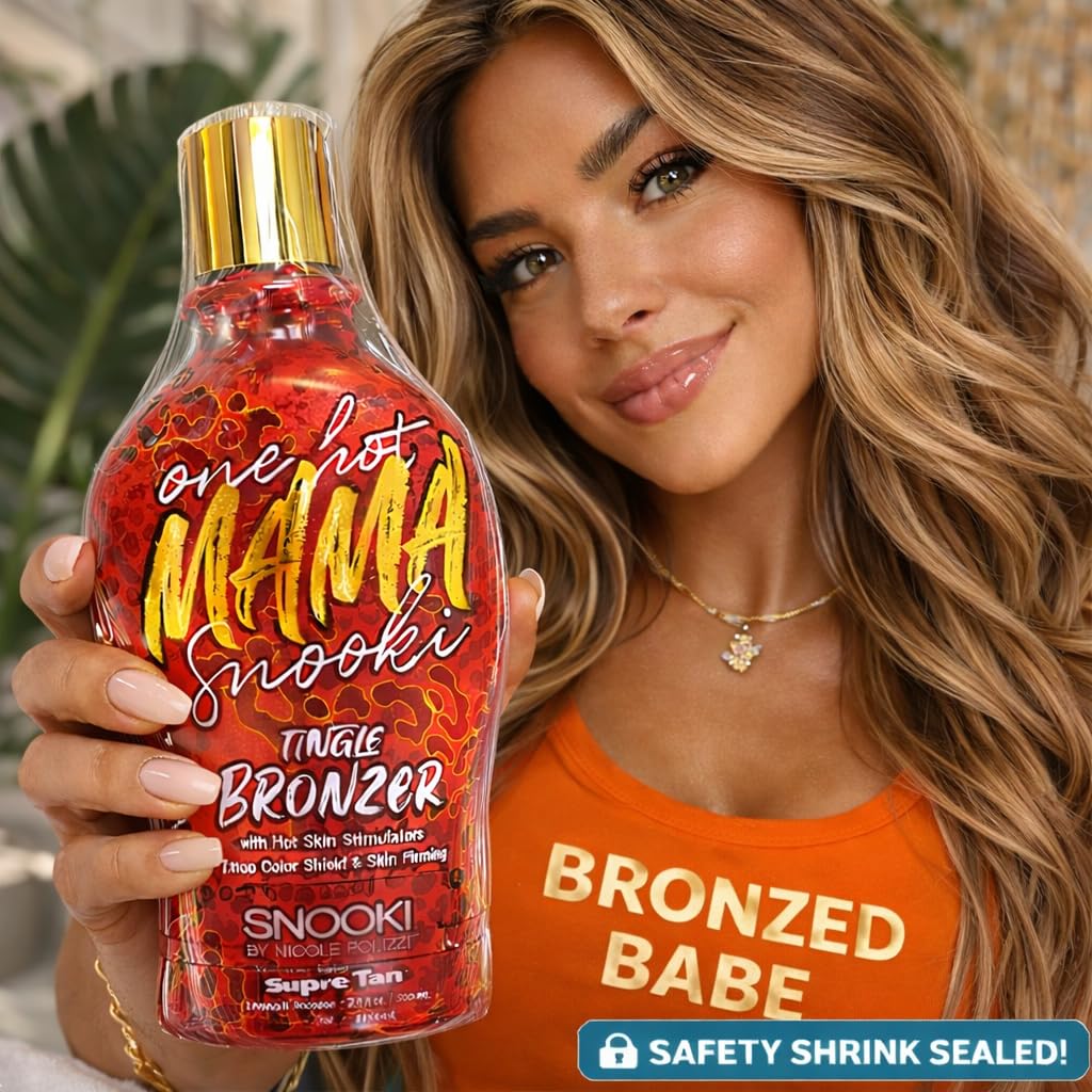Supre Snooki bottle held in hand to show 12oz scale and travel-friendly size benefit