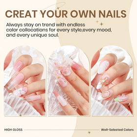 SUPWEE embedding glitter and gems with gel for sealed decoration