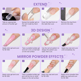 SUPWEE finished 3D sculpted manicure in lifestyle scene, highlights final look