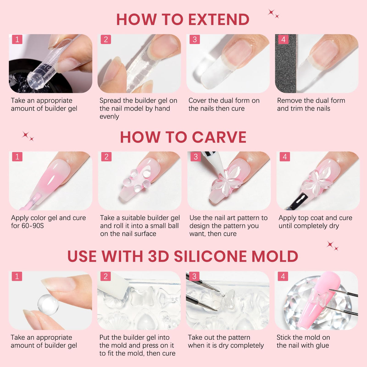 SUPWEE finished manicure lifestyle shot showing durable decorative results