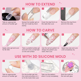 SUPWEE finished nail lifestyle shot showing durable sculpted manicure result