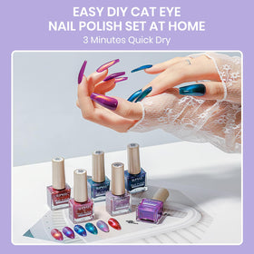 SUPWEE flat-lay with kit and tools illustrating complete DIY manicure setup