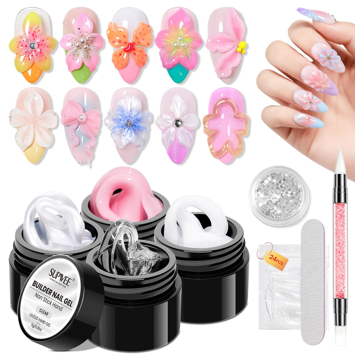 SUPWEE kit front view showing pots and accessories, ideal starter convenience
