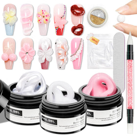 SUPWEE kit front packaging showing complete 3D gel set and tools for home manicure
