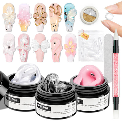 SUPWEE kit front packaging showing gels and accessories for easy home sculpting