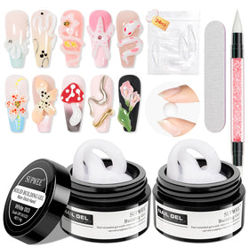 SUPWEE front packaging showing complete white builder gel kit benefits